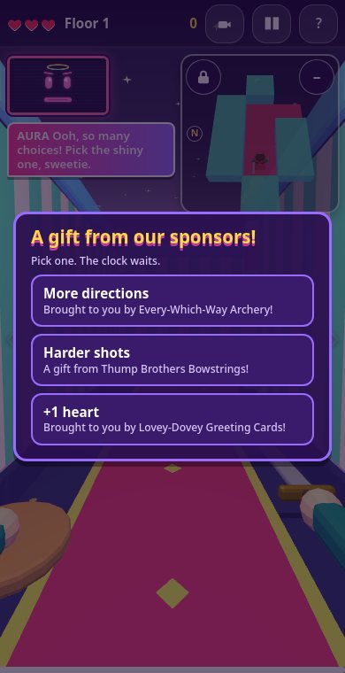A gift from our sponsors: pick one of three upgrades